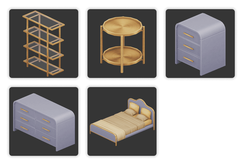 Галерея мода Мебель для спальни Opal bedroom #1